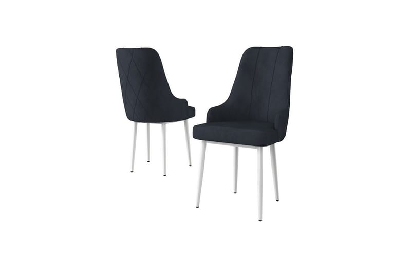Matstol Mobarkar Antracit / Vit - Antracit / Vit - Möbler - Stolar & fåtöljer - Matstol & köksstol
