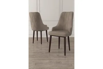 Matstol Mobarkar Cappuccino / brun - Cappuccino / brun - Möbler - Stolar & fåtöljer - Matstol & köksstol