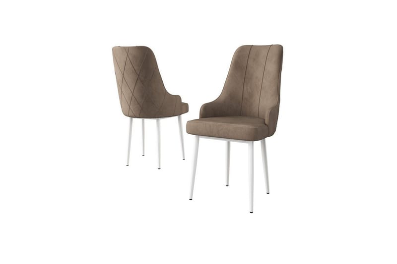 Matstol Mobarkar Cappuccino / vit - Cappuccino / vit - Möbler - Stolar & fåtöljer - Matstol & köksstol