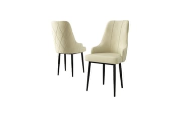 Matstol Mobarkar Grädde / Svart