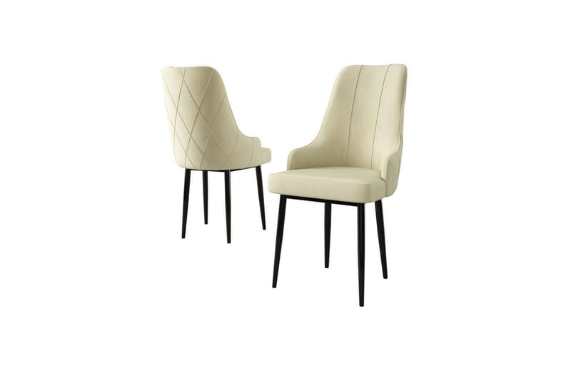 Matstol Mobarkar Grädde / Svart - Grädde / Svart - Möbler - Stolar & fåtöljer - Matstol & köksstol