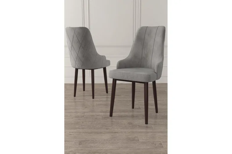 Matstol Mobarkar Grå / Brun - Grå / Brun - Möbler - Stolar & fåtöljer - Matstol & köksstol
