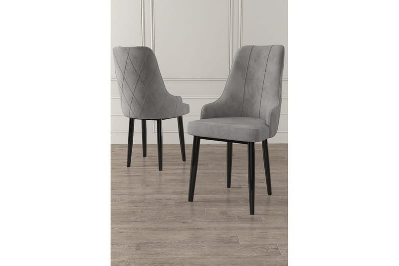 Matstol Mobarkar Grå / Svart - Gr å / Svart - Möbler - Stolar & fåtöljer - Matstol & köksstol
