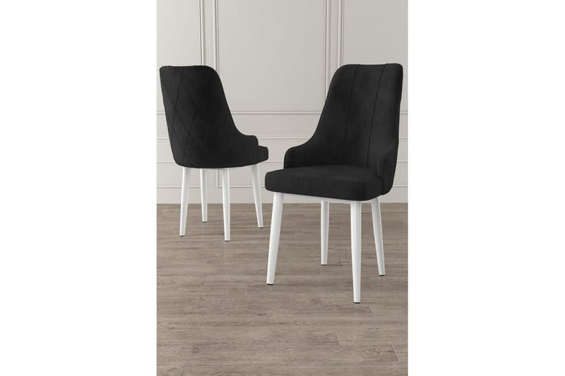 Matstol Mobarkar Svart / Vit - Svart / Vit - Möbler - Stolar & fåtöljer - Matstol & köksstol
