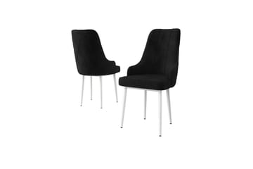 Matstol Mobarkar Svart / Vit