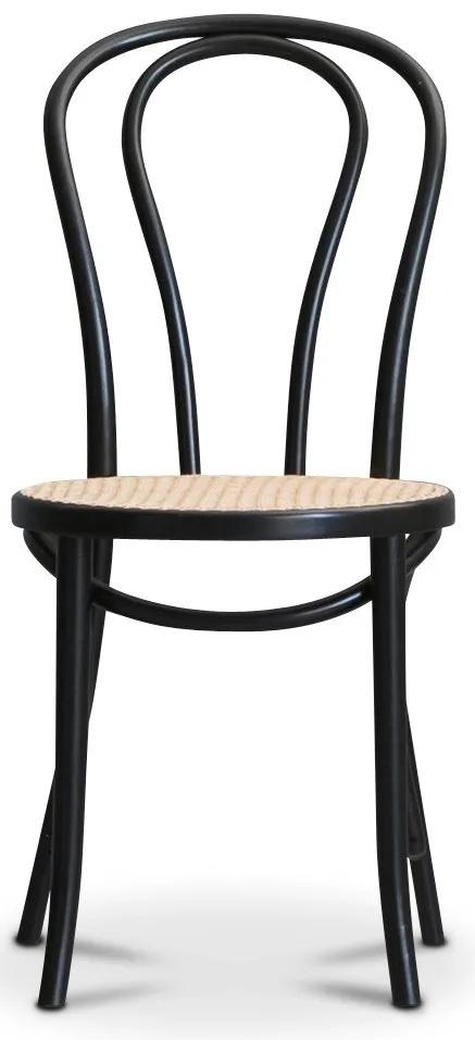 Matstol No 18 med Rottingsits - Beige, svart - Möbler - Stolar & fåtöljer - Matstol & köksstol