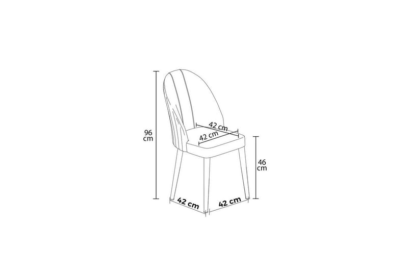 Matstol Orlen Grädde / Krom - Grädde / Krom - Möbler - Stolar & fåtöljer - Matstol & köksstol