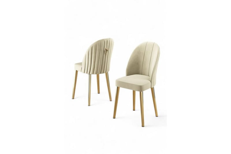 Matstol Orlen Gräddfärgad / Rany - Gräddfärgad / Rany - Möbler - Stolar & fåtöljer - Matstol & köksstol