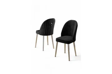 Matstol Orlen Svart / Krom