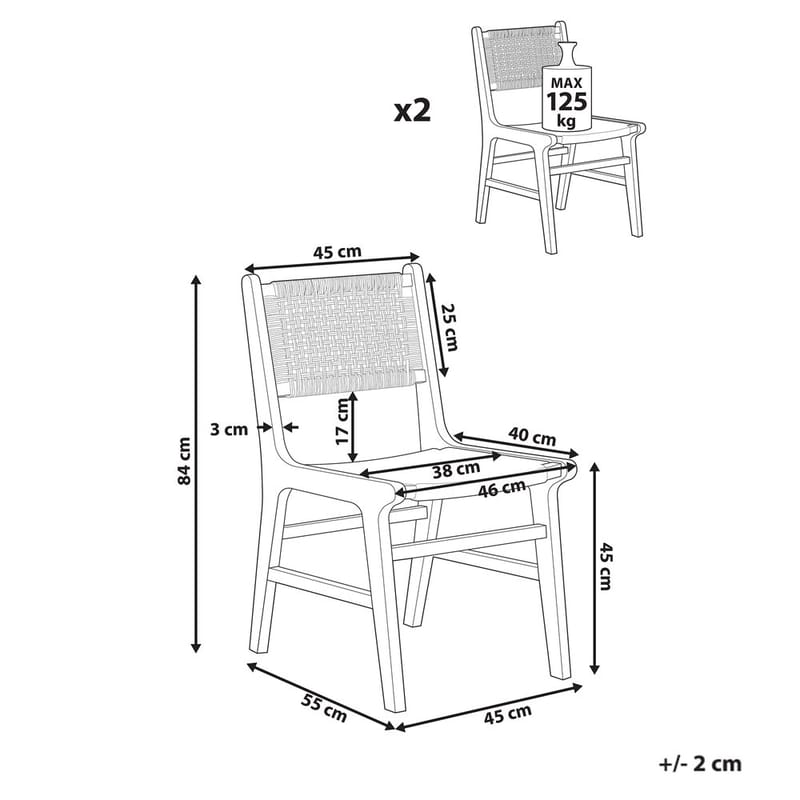 Matstol Ozella 2-pack - Möbler - Stolar & fåtöljer - Matstol & köksstol