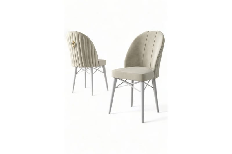 Matstol Ritim Kräm / Vit - Cremevit/Vit - Möbler - Stolar & fåtöljer - Matstol & köksstol