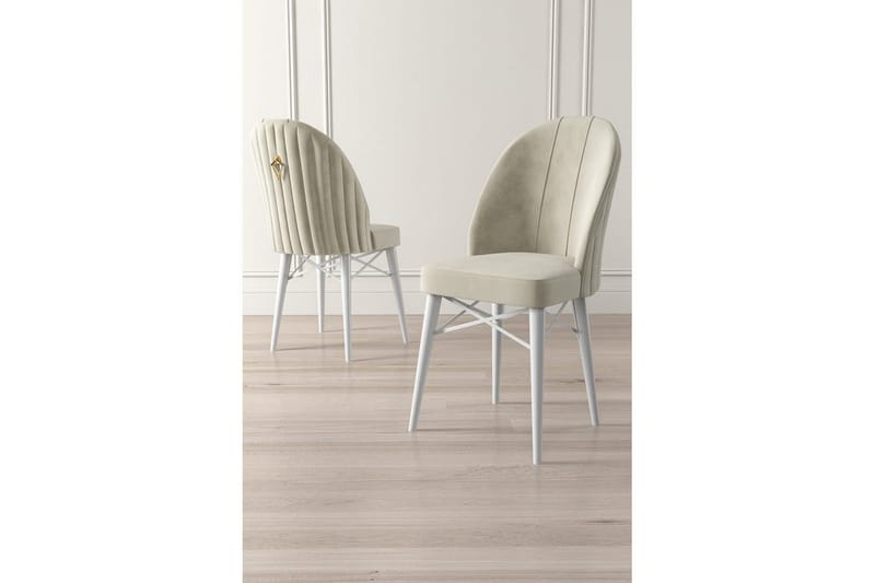 Matstol Ritim Kräm / Vit - Cremevit/Vit - Möbler - Stolar & fåtöljer - Matstol & köksstol