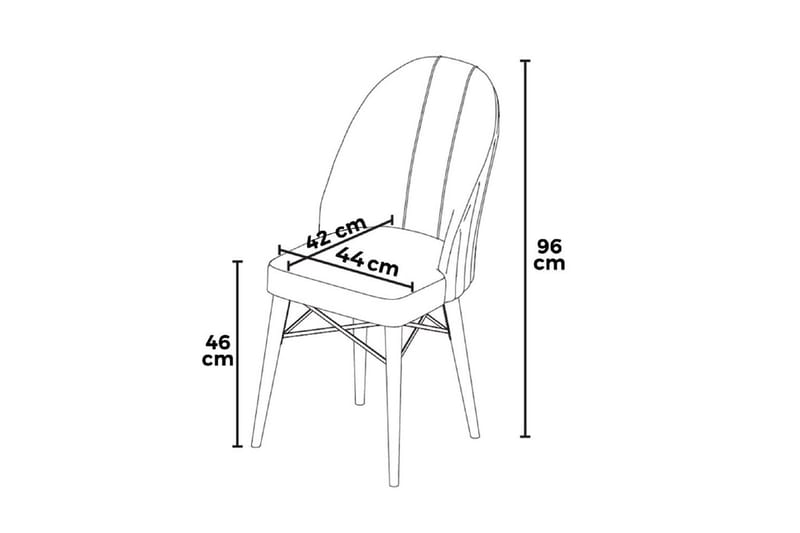 Matstol Ritim Kräm / Vit - Cremevit/Vit - Möbler - Stolar & fåtöljer - Matstol & köksstol