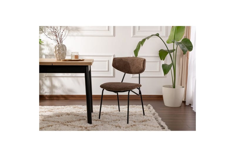 Matstol Sanroman Brun / Svart - Brun / Svart - Möbler - Stolar & fåtöljer - Matstol & köksstol