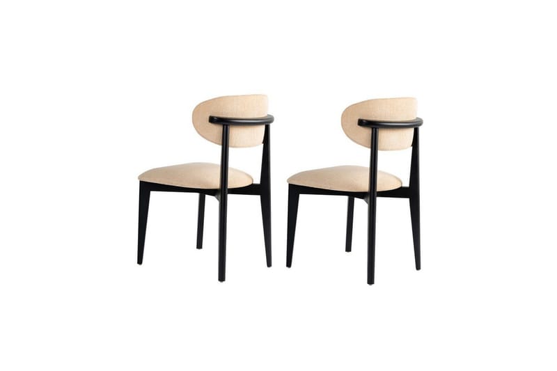 Matstol Sanroman Classic Beige / Svart - Beige / Svart - Möbler - Stolar & fåtöljer - Matstol & köksstol