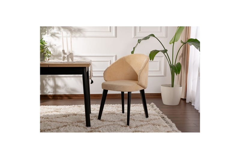 Matstol Sanroman Classic Beige / Svart - Beige / Svart - Möbler - Stolar & fåtöljer - Matstol & köksstol
