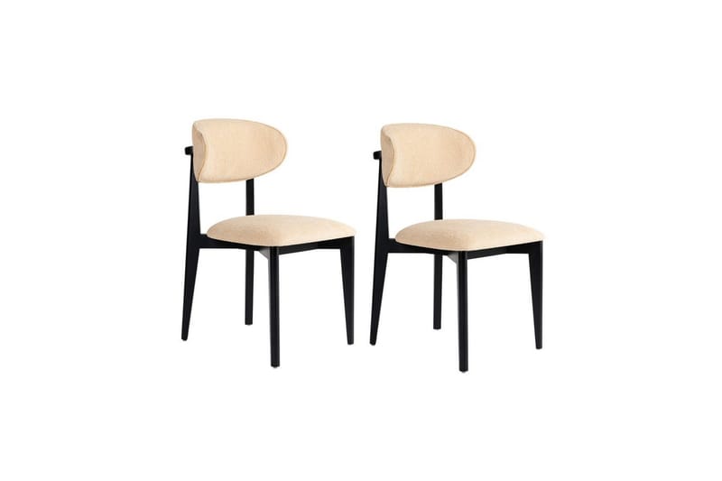 Matstol Sanroman Classic Beige / Svart - Beige / Svart - Möbler - Stolar & fåtöljer - Matstol & köksstol