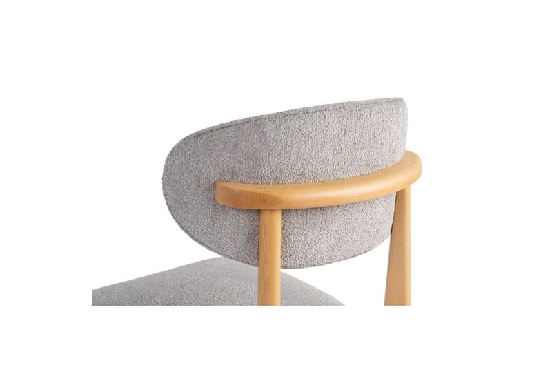 Matstol Sanroman Classic Grå / Ljus ek - Grå / Ljus ek - Möbler - Stolar & fåtöljer - Matstol & köksstol