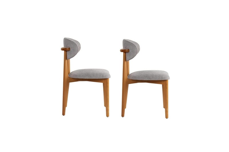 Matstol Sanroman Classic Grå / Mörk ek - Grå / Mörk ek - Möbler - Stolar & fåtöljer - Matstol & köksstol