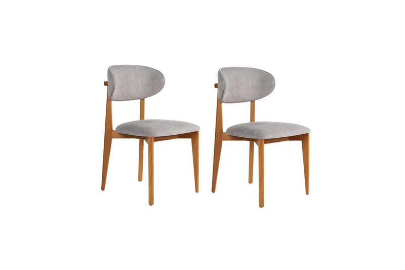 Matstol Sanroman Classic Grå / Mörk ek - Grå / Mörk ek - Möbler - Stolar & fåtöljer - Matstol & köksstol