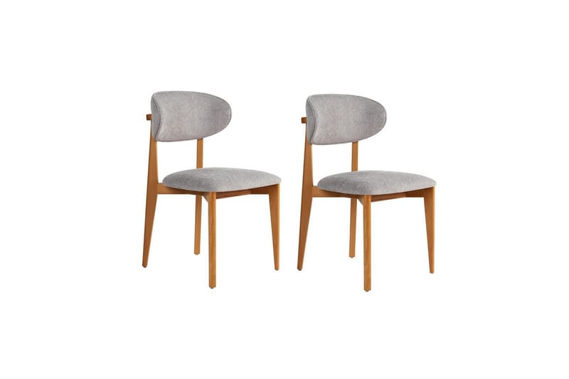 Matstol Sanroman Classic Grå / Mörk ek - Grå / Mörk ek - Möbler - Stolar & fåtöljer - Matstol & köksstol