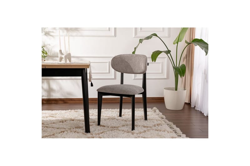 Matstol Sanroman Classic Grå / Svart - Grå / Svart - Möbler - Stolar & fåtöljer - Matstol & köksstol