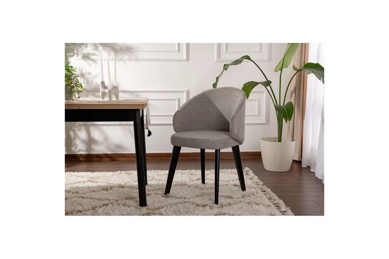 Matstol Sanroman Classic Grå / Svart - Grå / Svart - Möbler - Stolar & fåtöljer - Matstol & köksstol
