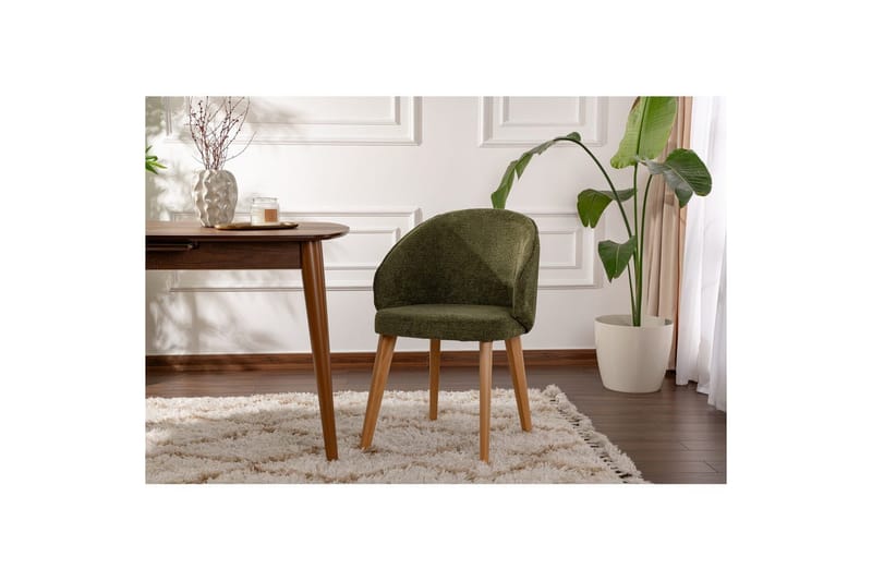 Matstol Sanroman Classic Grön / Ljus Ek - Grön / Ljus Ek - Möbler - Stolar & fåtöljer - Matstol & köksstol