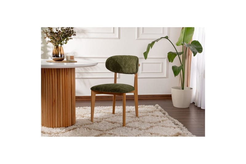 Matstol Sanroman Classic Grön / Ljus Ek - Grön / Ljus Ek - Möbler - Stolar & fåtöljer - Matstol & köksstol