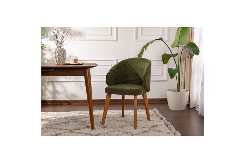 Matstol Sanroman Classic Grön / Mörk Ek - Grön / Mörk Ek - Möbler - Stolar & fåtöljer - Matstol & köksstol