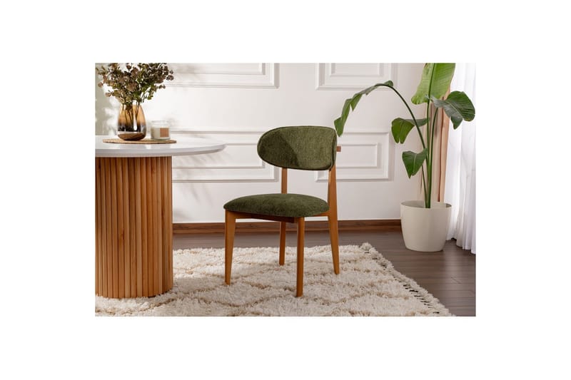 Matstol Sanroman Classic Grön / Mörk Ek - Grön / Mörk Ek - Möbler - Stolar & fåtöljer - Matstol & köksstol