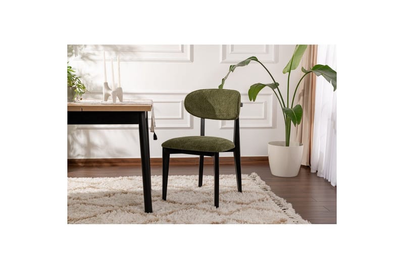Matstol Sanroman Classic Grön / Svart - Grön / Svart - Möbler - Stolar & fåtöljer - Matstol & köksstol