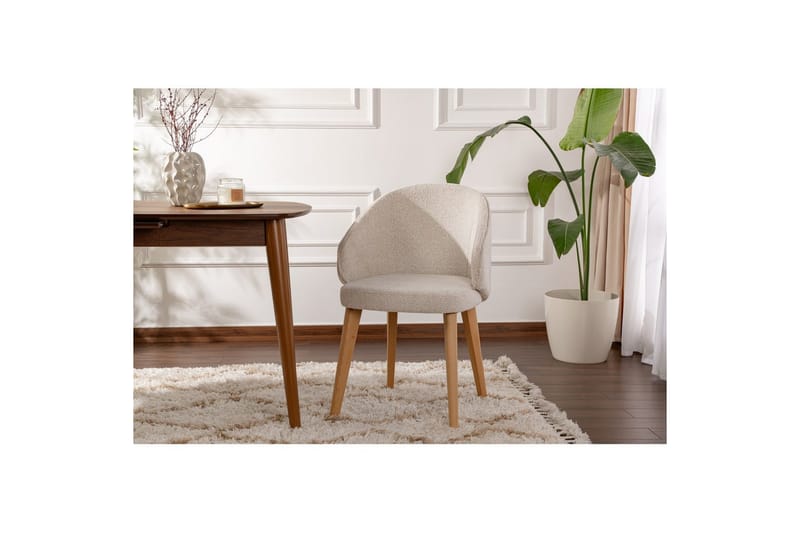 Matstol Sanroman Classic Vit / Ljus Ek - Vit / Ljus Ek - Möbler - Stolar & fåtöljer - Matstol & köksstol