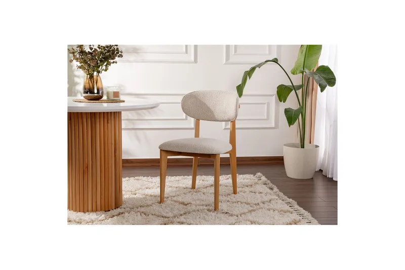 Matstol Sanroman Classic Vit / Ljus Ek - Vit / Ljus Ek - Möbler - Stolar & fåtöljer - Matstol & köksstol