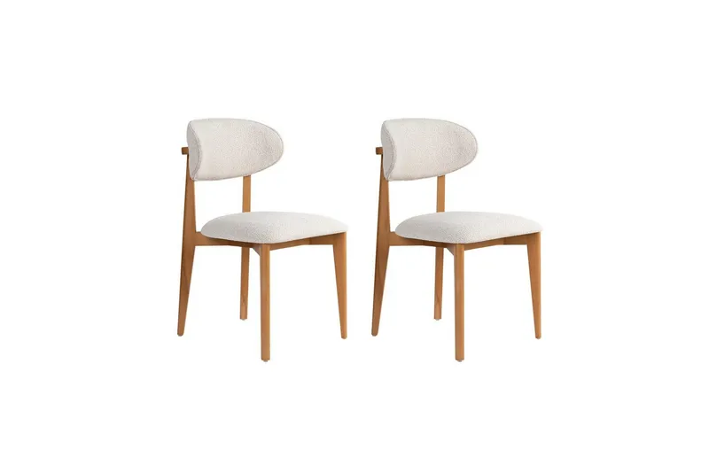 Matstol Sanroman Classic Vit / Mörk Ek - Vit / Mörk Ek - Möbler - Stolar & fåtöljer - Matstol & köksstol