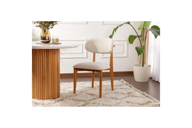 Matstol Sanroman Classic Vit / Mörk Ek - Vit / Mörk Ek - Möbler - Stolar & fåtöljer - Matstol & köksstol