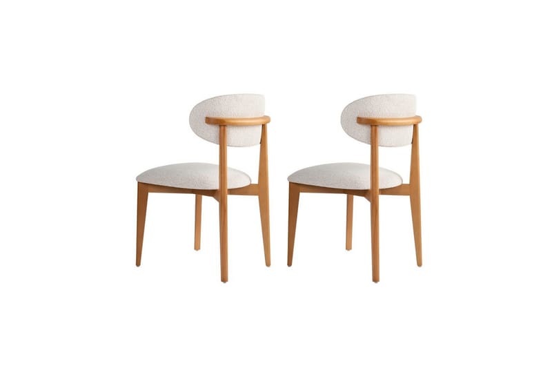 Matstol Sanroman Classic Vit / Mörk Ek - Vit / Mörk Ek - Möbler - Stolar & fåtöljer - Matstol & köksstol