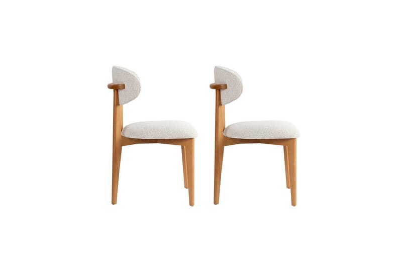 Matstol Sanroman Classic Vit / Mörk Ek - Vit / Mörk Ek - Möbler - Stolar & fåtöljer - Matstol & köksstol