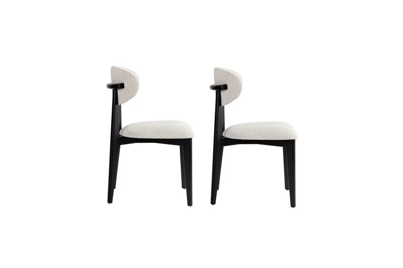 Matstol Sanroman Classic Vit / Svart - Vit / Svart - Möbler - Stolar & fåtöljer - Matstol & köksstol