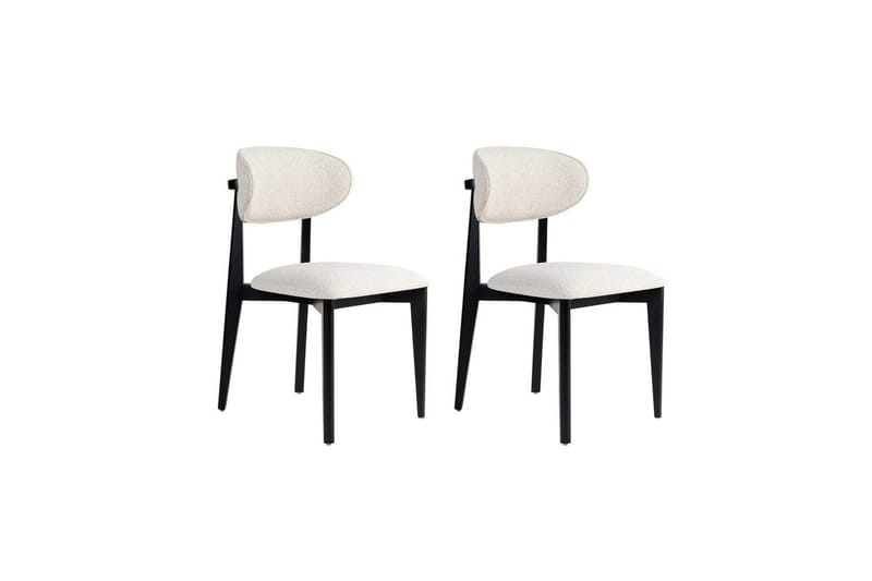 Matstol Sanroman Classic Vit / Svart, Vit / Svart