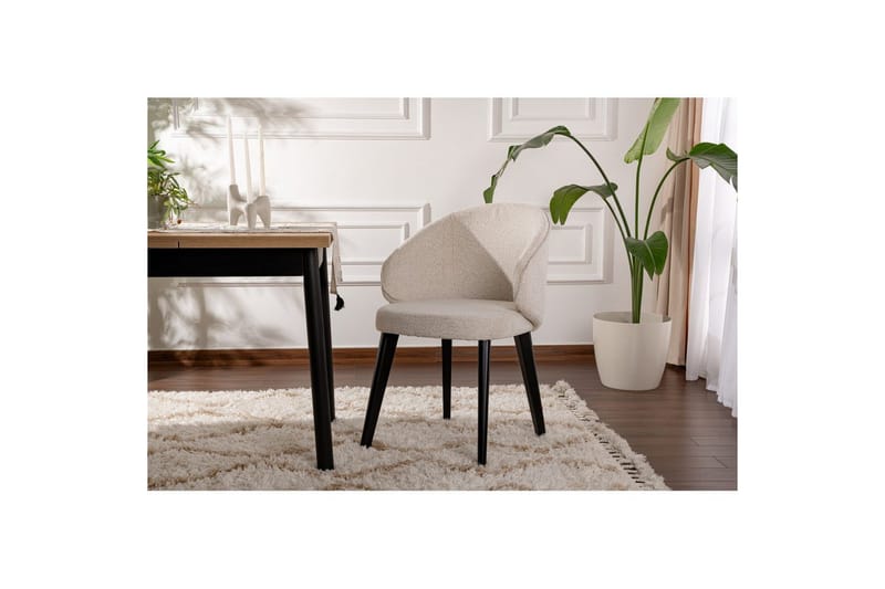 Matstol Sanroman Classic Vit / Svart - Vit / Svart - Möbler - Stolar & fåtöljer - Matstol & köksstol