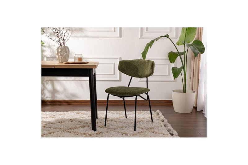 Matstol Sanroman Grön / Svart - Grön / Svart - Möbler - Stolar & fåtöljer - Matstol & köksstol