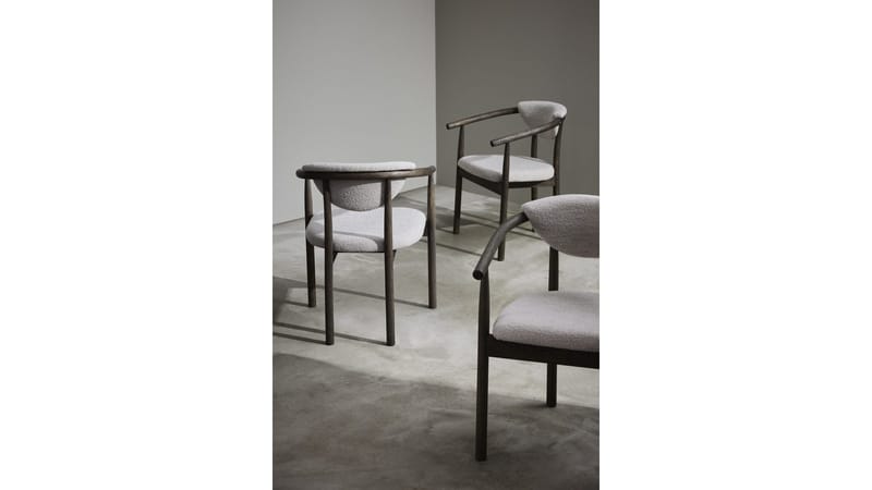 Matstol Selvik i Beige Bouclé - beige - Möbler - Stolar & fåtöljer - Matstol & köksstol