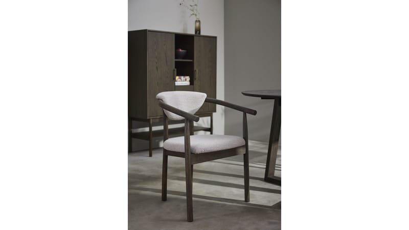 Matstol Selvik i Beige Bouclé - beige - Möbler - Stolar & fåtöljer - Matstol & köksstol