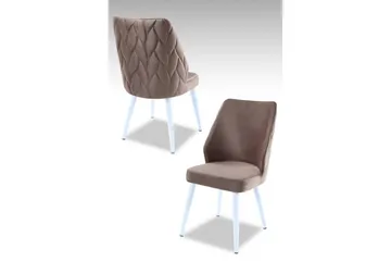 Matstol Stifen Cappuccino / vit