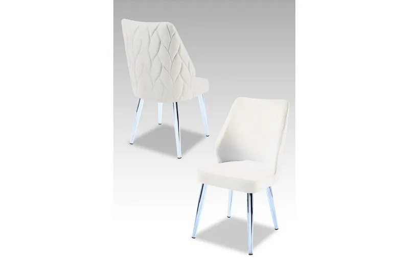Matstol Stifen Grädde / Krom - Grädde / Krom - Möbler - Stolar & fåtöljer - Matstol & köksstol