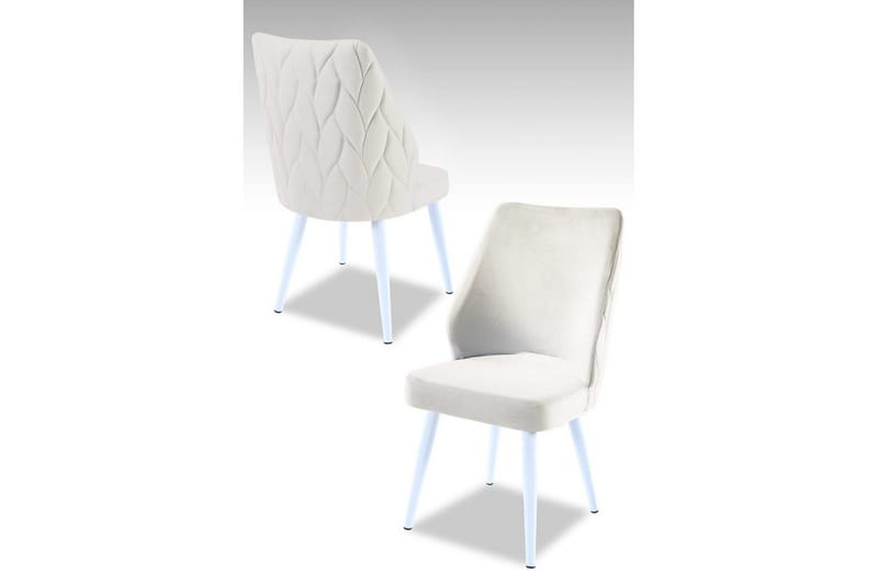 Matstol Stifen Gräddfärgad / Vit - Gräddfärgad / Vit - Möbler - Stolar & fåtöljer - Matstol & köksstol