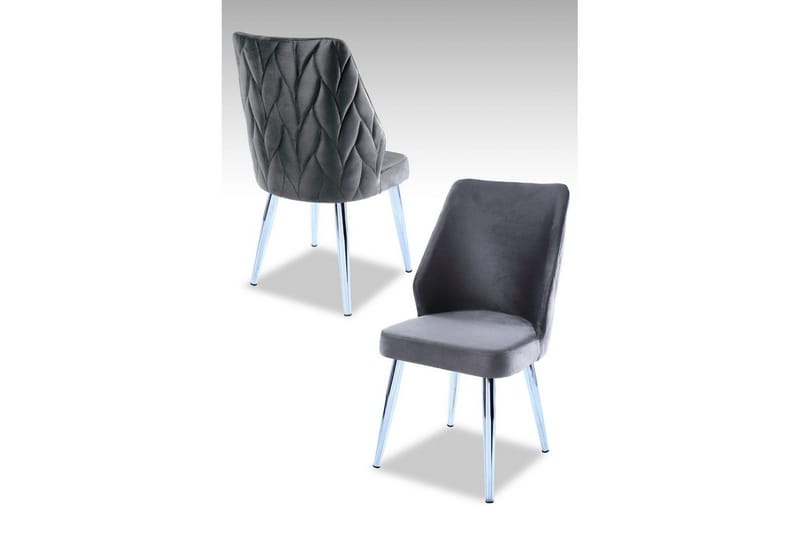 Matstol Stifen Grå / Krom - Grå / Krom - Möbler - Stolar & fåtöljer - Matstol & köksstol
