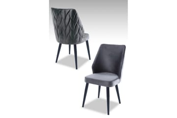 Matstol Stifen Grå / Svart