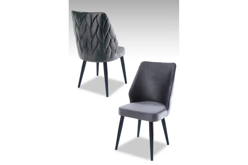 Matstol Stifen Grå / Svart - Grå / Svart - Möbler - Stolar & fåtöljer - Matstol & köksstol